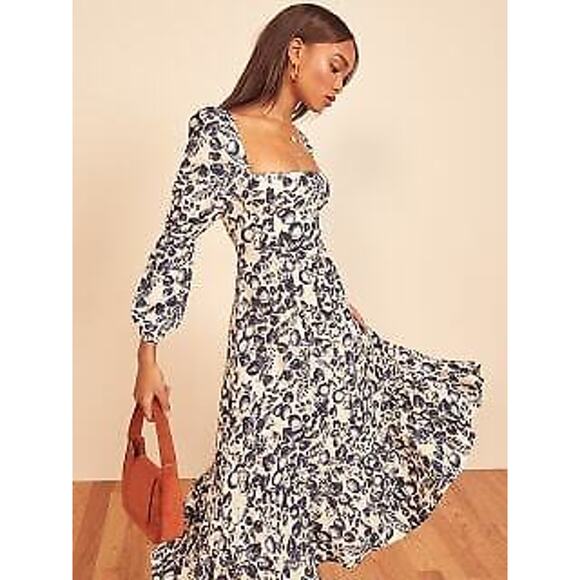 Reformation Mica Dress - 2 Orangerie